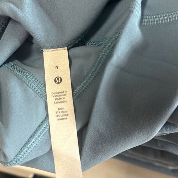 Lululemon Align High-Rise Wide-Leg‎ Cropped Pant 23" Utility Blue size 4 NWT - Picture 7 of 7